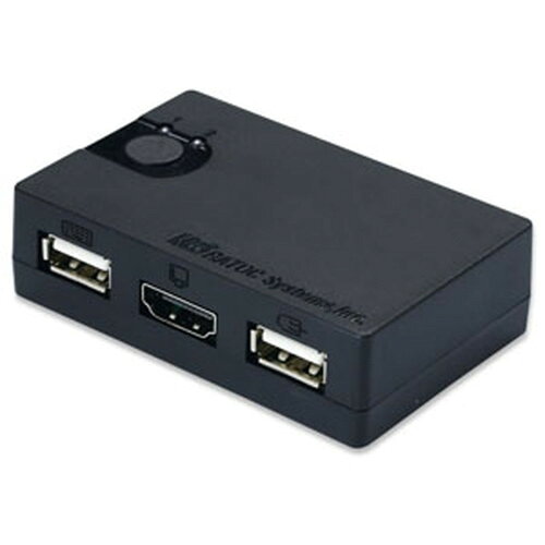 JAN 4949090400429 HDMI ディスプレイ／USB キーボード・マウス シンプル切替器(1台) ラトックシステム株式会社 パソコン・周辺機器 画像