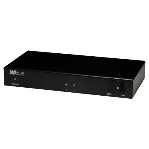 JAN 4949090400559 4K60Hz／HDCP2.2対応 1入力2出力 HDMI分配器 REX-HDSP2-4K(1セット) ラトックシステム株式会社 TV・オーディオ・カメラ 画像