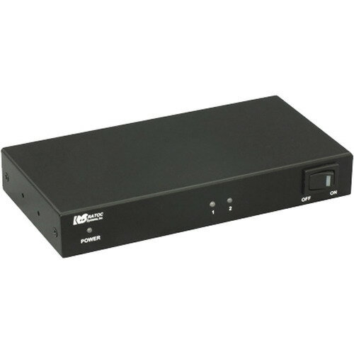 JAN 4949090400818 ラトックシステム 4K60Hz／HDCP2.2対応 1入力2出力 HDMI分配器 RS-HDSP2-4K(1個) ラトックシステム株式会社 花・ガーデン・DIY 画像