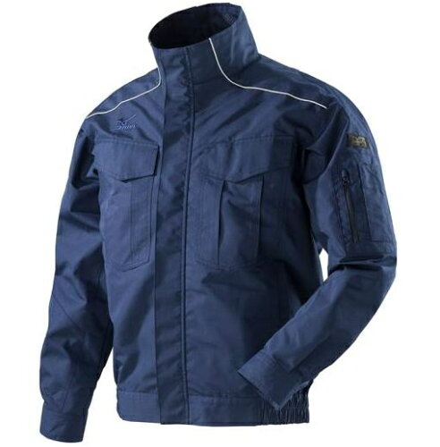 JAN 4954640730444 ミズノ 男女兼用 エアリージャケット長袖 2XLサイズ ネイビー 美津濃株式会社 花・ガーデン・DIY 画像