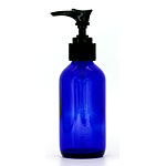 JAN 4954753028261 青色ガラスポンプ瓶(120ml) 株式会社生活の木 美容・コスメ・香水 画像