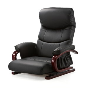 JAN 4969887178607 回転座椅子（リクライニング・360度回転・PUレザー・肘付き・小物収納ポケット付き）(150-SNC112) サンワサプライ株式会社 インテリア・寝具・収納 画像