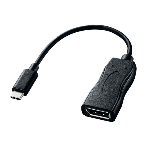 JAN 4969887761366 サンワサプライ USB Type C-DisplayPort変換アダプタ AD-ALCDP01 サンワサプライ株式会社 パソコン・周辺機器 画像