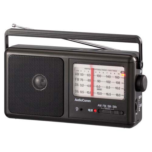 JAN 4971275798199 AudioComm ポータブル短波ラジオ AM/FM RAD-T900Z 株式会社オーム電機 TV・オーディオ・カメラ 画像
