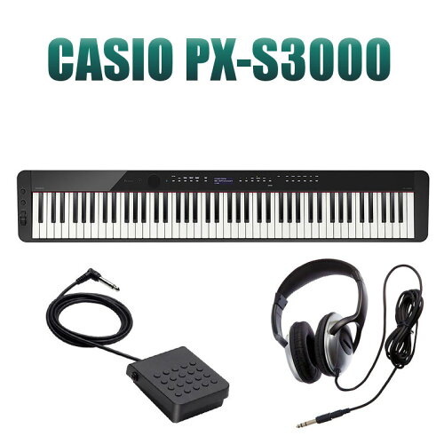 JAN 4971850362494 CASIO Privia デジタルピアノ 88鍵盤 PX-S3000BK カシオ計算機株式会社 楽器・音響機器 画像