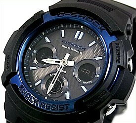 JAN 4971850954293 カシオ gショック 海外モデル ソーラー電波アナデジ腕時計 ブラック ブルー awg-m100a-1adr カシオ計算機株式会社 腕時計 画像