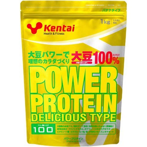 JAN 4972174113045 Kentai(ケンタイ) パワープロテイン バナナタイプ(1kg) 株式会社健康体力研究所 ダイエット・健康 画像