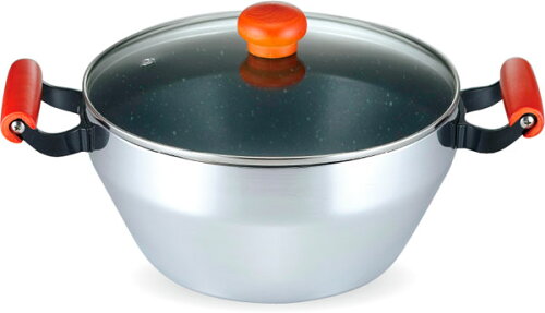 JAN 4972940123902 ミラーマーブル吹きこぼれにくい多用鍋   ガラス蓋付 123900 株式会社カクセー キッチン用品・食器・調理器具 画像