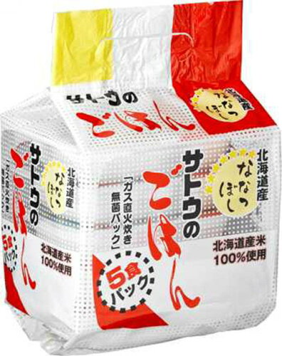 JAN 4973360446817 佐藤食品工業 サトウのごはん　北海道産ななつぼし５食パック サトウ食品株式会社 食品 画像