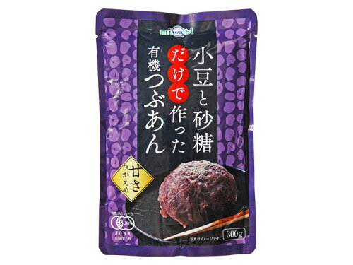 JAN 4973460128422 miwabi 小豆と砂糖だけで作った有機つぶあん 300g 株式会社日本アクセス スイーツ・お菓子 画像