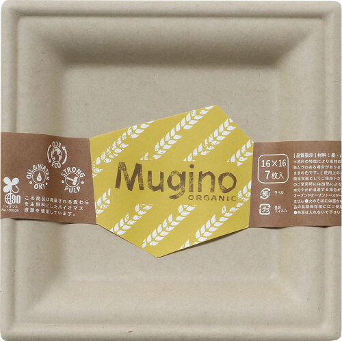 JAN 4973631094235 Mugino ムギノ スクエアプレート 16cm(7枚入) 株式会社シンワ キッチン用品・食器・調理器具 画像