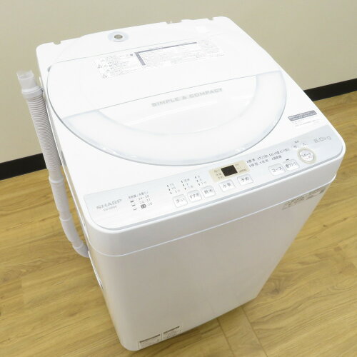 JAN 4974019100111 SHARP 全自動洗濯機 ES-GE6C-W シャープ株式会社 家電 画像