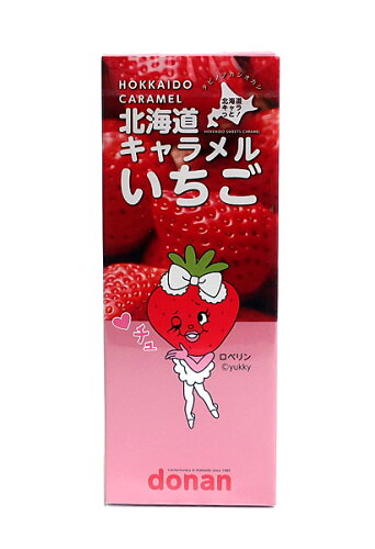 JAN 4974888201889 北海道いちごキャラメル(18粒) 道南食品株式会社 スイーツ・お菓子 画像