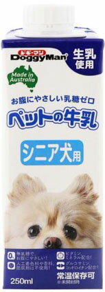 JAN 4974926010312 ドギーマン ペットの牛乳 シニア犬用(250ml) ドギーマンハヤシ株式会社 ペット・ペットグッズ 画像