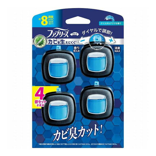 JAN 4987176336644 ファブリーズ クルマ 消臭・芳香剤 カビを生えにくく クリスタルアクア(2.5mL×4個) P&Gジャパン(同) 車用品・バイク用品 画像