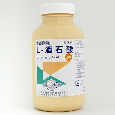 JAN 4987371222001 L-酒石酸(食添) 500g 小堺製薬株式会社 食品 画像