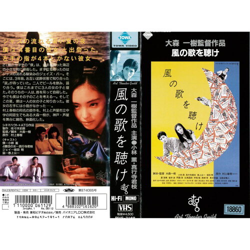 JAN 4988104001276 VHS 風の歌を聴け 東宝株式会社 CD・DVD 画像