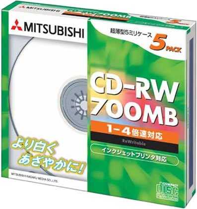 JAN 4991348050030 三菱ケミカル データ用 CD-RW 700GB SW80QPW5 Verbatim Japan株式会社 TV・オーディオ・カメラ 画像