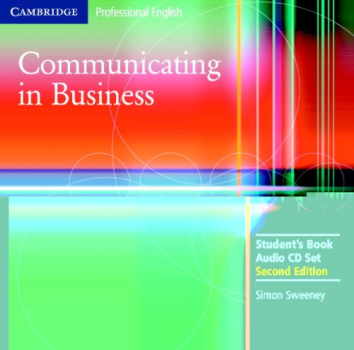 ISBN 9780521549158 Communicating in Business Audio CD Set (2 CDs) (Cambridge Professional English) / Simon Sweeney 本・雑誌・コミック 画像