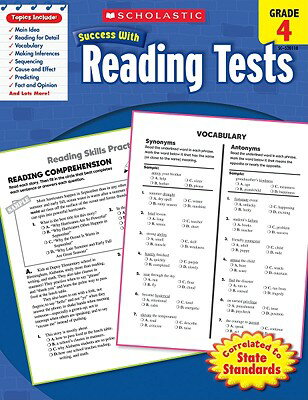 ISBN 9780545201100 Scholastic Success with Reading Tests: Grade 4 Workbook /SCHOLASTIC TEACHING RES/Scholastic 本・雑誌・コミック 画像