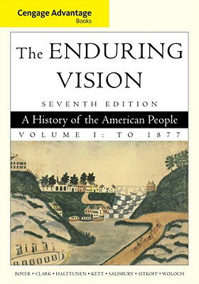 ISBN 9781111341565 The Enduring Vision, Volume 1: A History of the American People: To 1877 /WADSWORTH INC FULFILLMENT/Paul S. Boyer 本・雑誌・コミック 画像