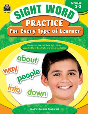 ISBN 9781420630596 Sight Word Practice for Every Type of Learner Grades 1-2/TEACHER CREATED RESOURCES/Ruth Foster 本・雑誌・コミック 画像