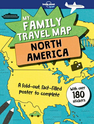 ISBN 9781787013223 Lonely Planet Kids My Family Travel Map - North America 1/LONELY PLANET PUB/Joe Fullman 本・雑誌・コミック 画像