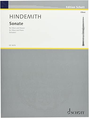 ISBN 9790001043984 ヒンデミット ソナタ オーボエ、ピアノ ショット出版 楽器・音響機器 画像