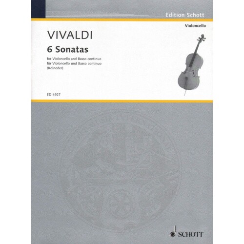 ISBN 9790001056656 ヴィヴァルディ 6つのソナタ チェロ あるいはファゴット 、ピアノ ショット出版 楽器・音響機器 画像