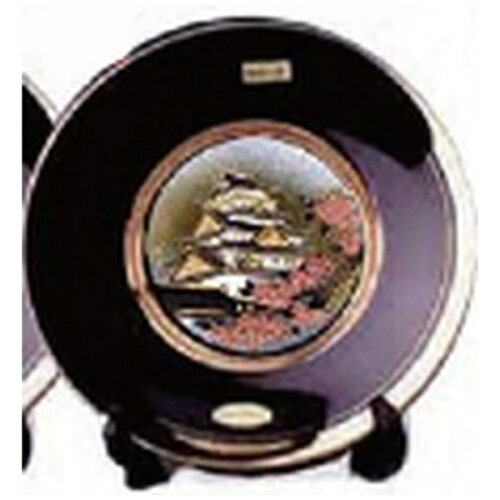EAN 3120000100757 京都繊維 MTC28 BCA 8インチ彫金額皿 黒 城 キッチン用品・食器・調理器具 画像
