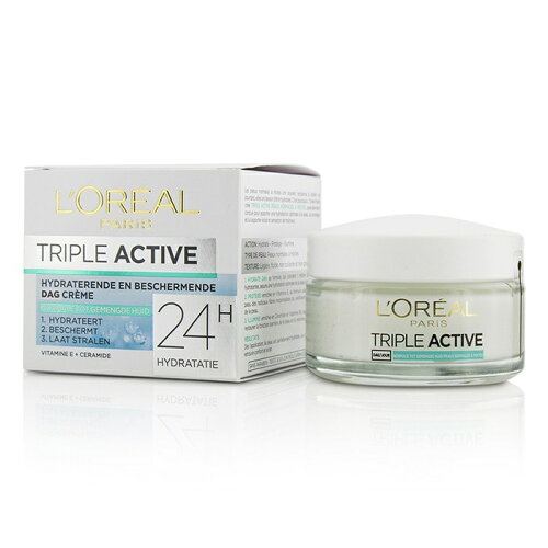 EAN 3600521719695 triple active multi-protective day cream 24h hydration - for normal/ combination skin  /1.7oz 美容・コスメ・香水 画像
