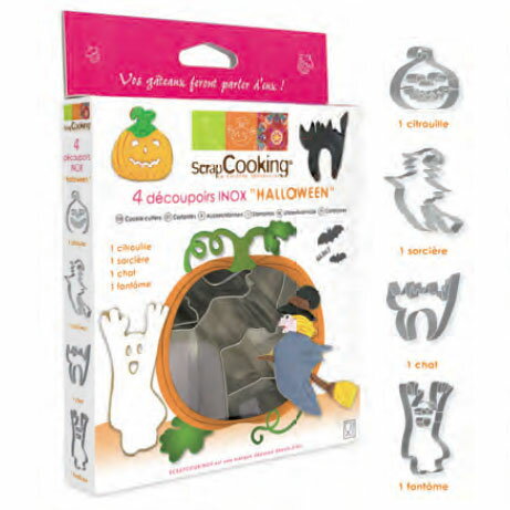 EAN 3700392420529 ScrapCooking Halloween Cutters Stainless Steel Box of 4 キッチン用品・食器・調理器具 画像