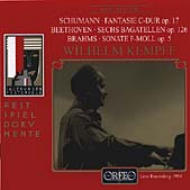 EAN 4011790570129 Schumann / Brahms / シューマン：幻想曲op．17、ブラームス：ピアノ・ソナタ第3番、ほか ケンプ pf 輸入盤 CD・DVD 画像