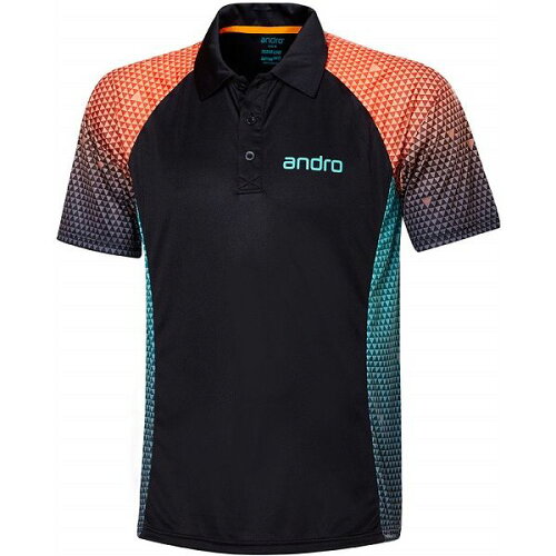 EAN 4039016603703 アンドロ andro 卓球ゲームシャツ ANDRO MARLEY マーレイ ブラック サイズ：2XS スポーツ・アウトドア 画像