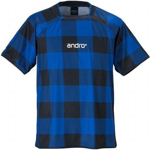 EAN 4039016607190 アンドロ andro 卓球ゲームシャツ ANDRO SHEPHERD シェパード ブルー サイズ：3XL スポーツ・アウトドア 画像