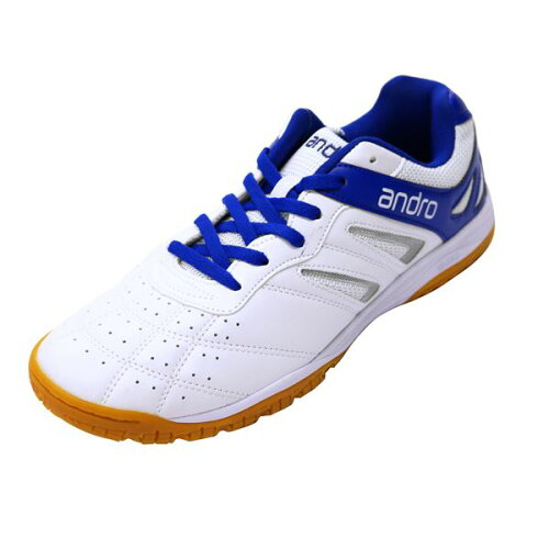 EAN 4039016657041 シャッフルステップ 卓球シューズ サイズ:25.5cm カラー:ホワイト×ブルー #352207 スポーツ・アウトドア 画像