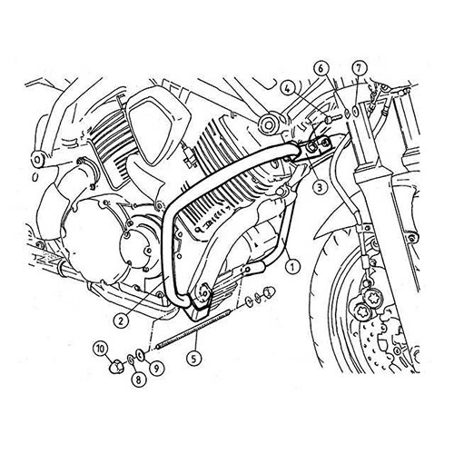 EAN 4042545502232 HEPCO＆BECKER ヘプコ＆ベッカー エンジンガード BT1100 Bulldog 車用品・バイク用品 画像