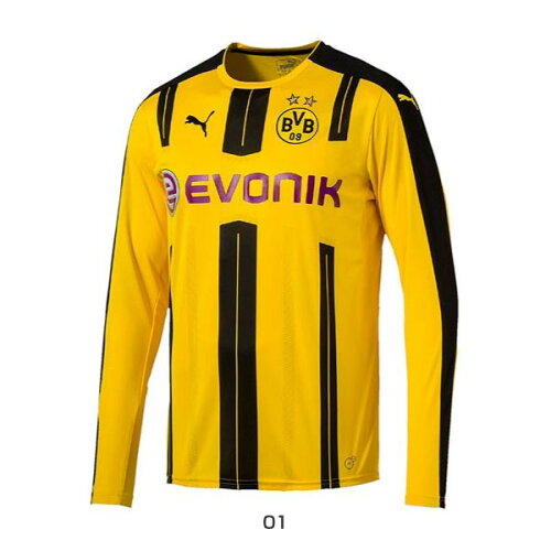 EAN 4056205940111 PUMA プーマ BVB LSホームレプリカシャツ M cyber yellow-black スポーツ・アウトドア 画像