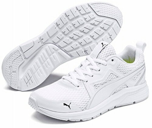 EAN 4060981172598 PUMA プーマ Pure Jogger Jr 24 White-Silver-Blk-Nrgy Yellow 370575 キッズ・ベビー・マタニティ 画像