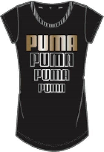 EAN 4062451061760 PUMA プーマ REBEL グラフィック Tシャツ 半袖 ウィメンズ L Puma Black-Gold Silver 582816 スポーツ・アウトドア 画像