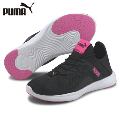 EAN 4062453209542 PUMA ソフトライド バイタル FEMME ウィメンズ ランニング シューズ 23 Puma Black-Luminous Pink 193707 靴 画像