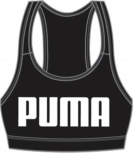 EAN 4063697978140 PUMA プーマ トレーニング 4キープ グラフィック ブラトップ 中サポート ウィメンズ L Puma Black-White PUMA 520782 スポーツ・アウトドア 画像