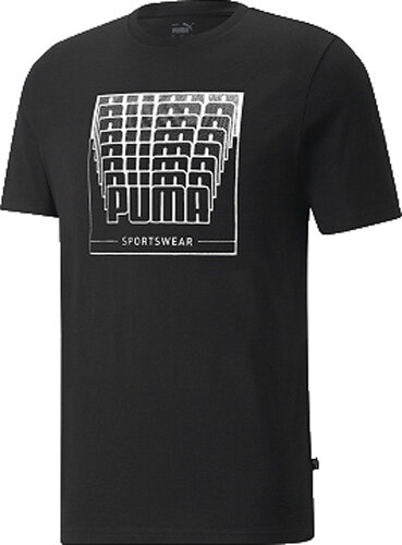 EAN 4064535555233 PUMA メンズ プーマ ワーディング グラフィック 半袖 Tシャツ L Puma Black 849497 スポーツ・アウトドア 画像