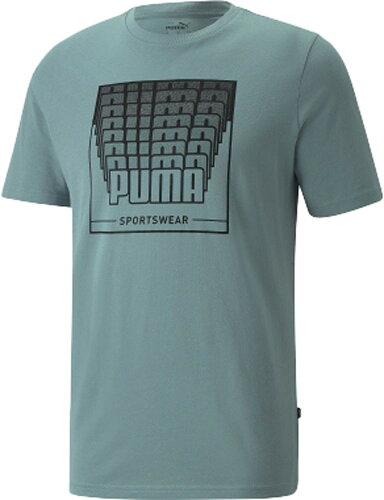 EAN 4064535858181 PUMA メンズ プーマ ワーディング グラフィック 半袖 Tシャツ XL Mineral Blue 849497 スポーツ・アウトドア 画像