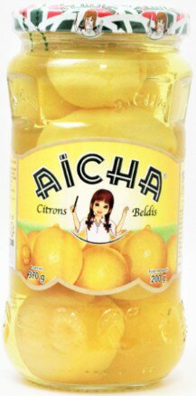 EAN 6111021090063 AICHA レモン塩漬 瓶 370g 食品 画像