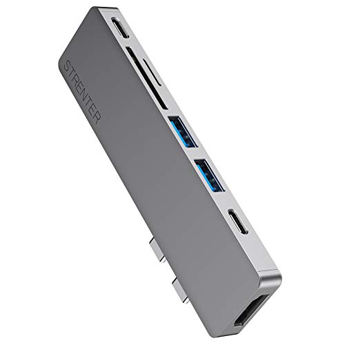 EAN 6440733955651 STRENTER USB-C ハブ Macbook Air Pro 2020用 7-IN-2 グレー パソコン・周辺機器 画像