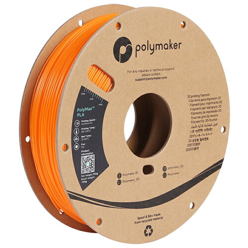 EAN 6938936710509 Polymaker｜ポリメーカー PolyLite PLA フィラメント 1.75mm /0.75kg オレンジ 花・ガーデン・DIY 画像