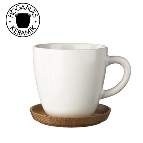 EAN 7310632572015 hoganas keramik ホガナス ケラミック コーヒーカップ ウッドソーサー  257201 キッチン用品・食器・調理器具 画像
