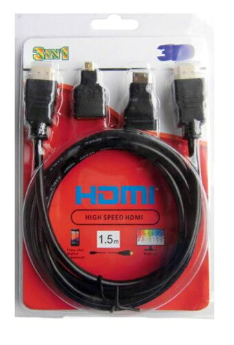 EAN 8680090081190 HDMI Mini-HDMI Micro-HDMI ケーブル CZ-HDAVCC TV・オーディオ・カメラ 画像