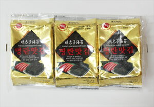 EAN 8801500162555 ヒトシナ商事 韓国のり 明太子 3袋 食品 画像